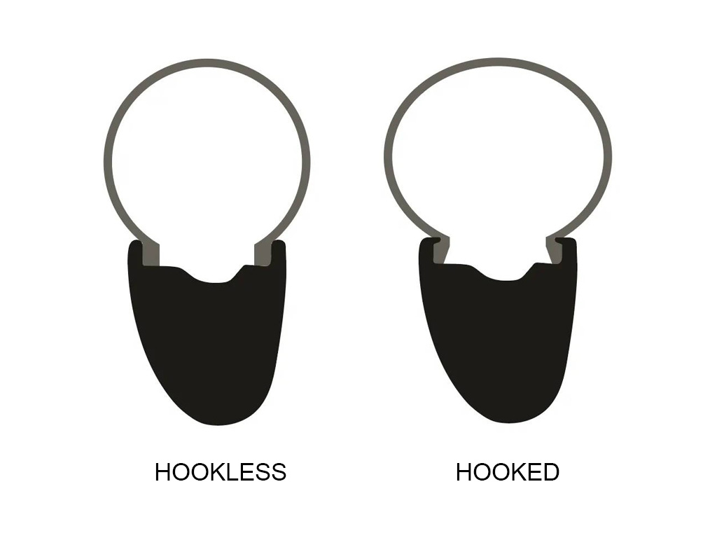 hooked vs hookless rims