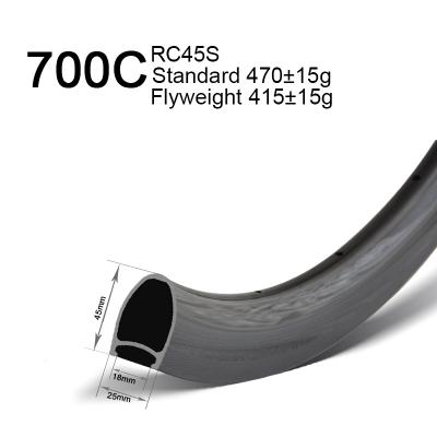 700c 45mm deep clincher rims