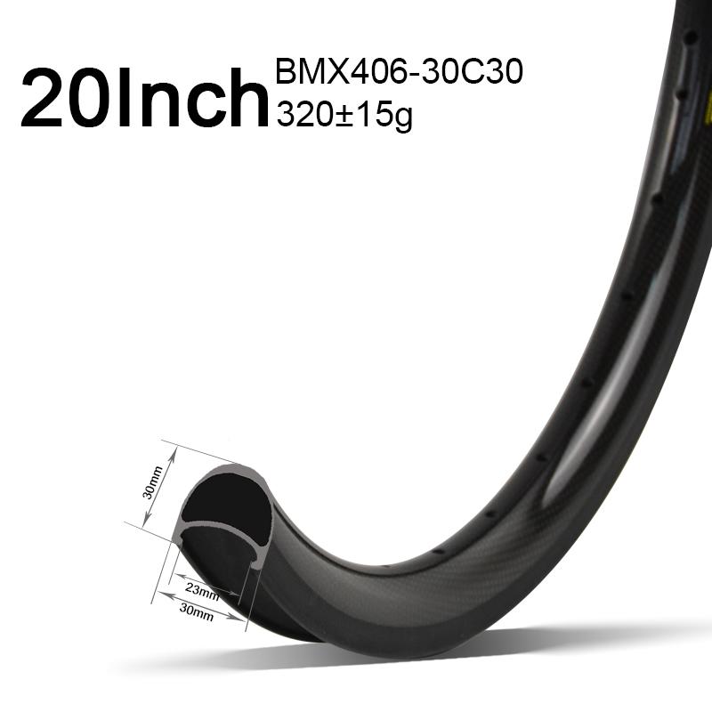 20in 30mm wide 406 rims